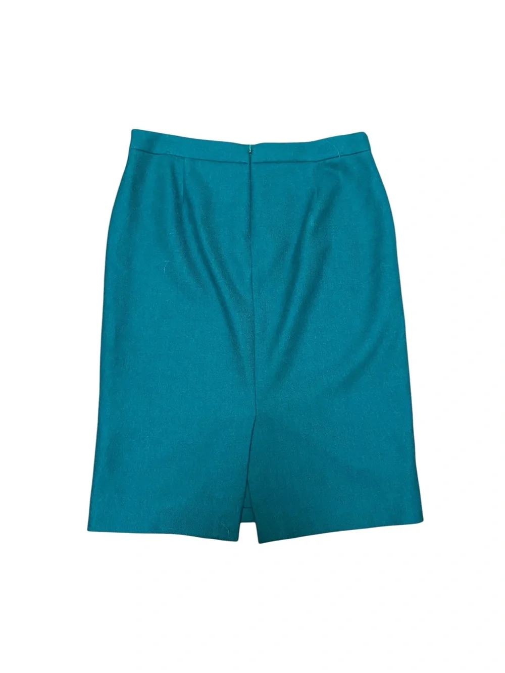 J.Crew Women’s No. 2 Wool Pencil Skirt Emerald Green Size 10T Fall Office Work